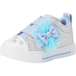 Skechers Girls Twinkle Sparks-Glitter GemsSneaker(Silver/Light Blue)