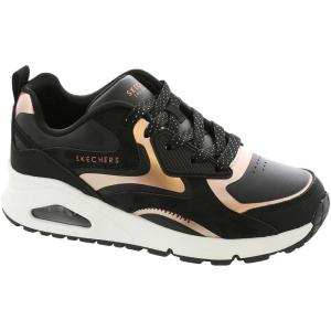 Skechers Girls’ Uno Gen1 – Color Surge(Black/Rosegold)