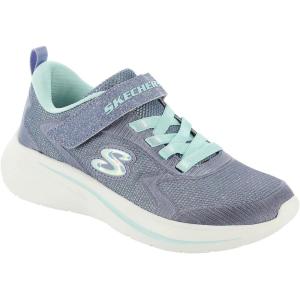 Skechers Girls Wave 92(Silver/Taupe)