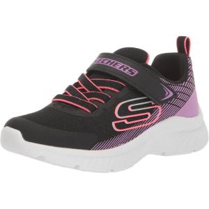 Skechers Kids’ Microspec Plus-Swirl Sweet Sneakers(Black/Purple)