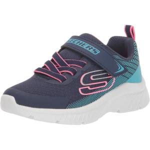 Skechers Kids’ Microspec Plus-Swirl Sweet Sneakers(Navy Blue)