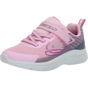 Skechers Kids’ Microspec Plus-Swirl Sweet Sneakers(Pink/Grey)