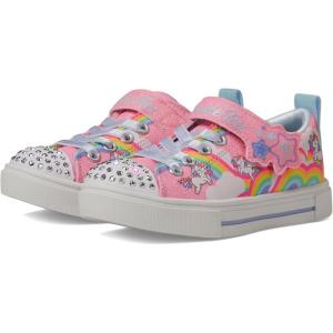 Skechers Kids’ Twinkle Sparks-Jumpin’ Clouds Sneaker(Pink/Multi)