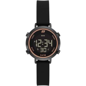 Skechers Magnolia Digital Silicone Watch for Women(Mini Black)