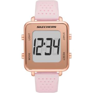Skechers Magnolia Digital Silicone Watch for Women(Naylor Pink)