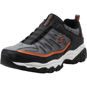 Skechers Mens Afterburn M. Fit WontedLoafer(Charcoal/Orange)