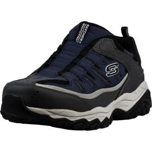 Skechers Mens Afterburn M. Fit WontedLoafer(Navy/Grey)