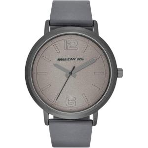 Skechers Men’s Ardmore Quartz Three-Hand Watch, Color: Gunmetal, Gray (Model: SR5040)