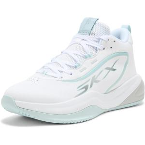 Skechers Mens Basketball Skx League(White/Light Blue)