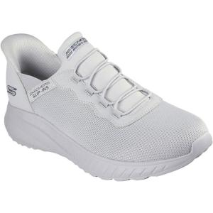 Skechers Men’s Bobs Squad Chaos Hands Free Slip-ins Sneakers(Light Gray)
