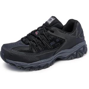 Skechers Mens Cankton Ebbitt Steel Toe Construction ShoeConstruction Shoe(Black)