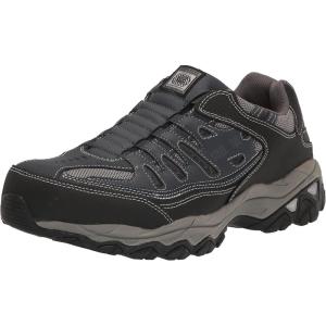 Skechers Mens Cankton Ebbitt Steel Toe Construction ShoeConstruction Shoe(Navy/Grey)