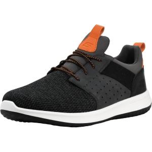 Skechers Men’s Classic Fit-Delson-Camden Sneaker(Charcoal/Orange)