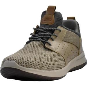 Skechers Men’s Classic Fit-Delson-Camden Sneaker(Taupe)