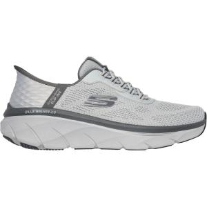 Skechers Mens D’lux Walker 2.0 Rezinate Hands Free Slip-in(Grey-charcoal)