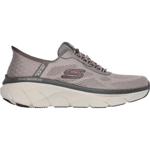 Skechers Mens D’lux Walker 2.0 Rezinate Hands Free Slip-in(Taupe)