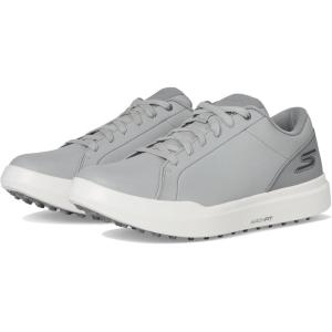 Skechers Mens Drive 6 Arch Fit Leather Relaxed Fit Spikeless Golf Shoe(Grey)
