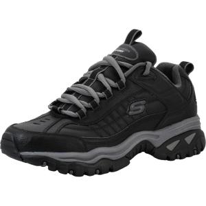 Skechers Men’s Energy Afterburn Sneakers(Black/Charcoal)