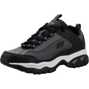 Skechers Men’s Energy Afterburn Sneakers(Black-grey)
