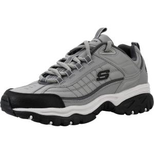 Skechers Men’s Energy Afterburn Sneakers(Charcoal/Grey)
