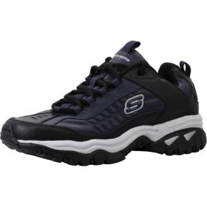 Skechers Men’s Energy Afterburn Sneakers(Navy/Black)