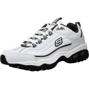 Skechers Men’s Energy Afterburn Sneakers(White/Charcoal)
