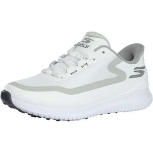 Skechers Men’s Flight Spikeless Slip-in Golf Shoe Sneaker(White/Gray)