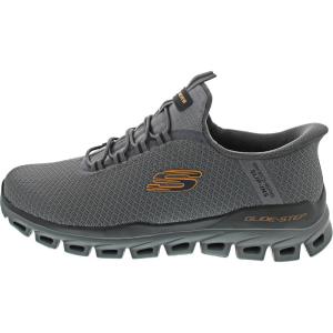 Skechers Mens Glide-Step Noxus Hands Free Slip-in(Charcoal/Orange)