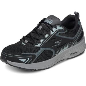 Skechers Men’s Go Run Consistent Air Cooled Foam Athletic Sneakers(Black/Grey)