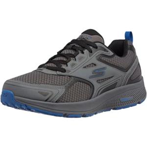 Skechers Men’s Go Run Consistent Air Cooled Foam Athletic Sneakers(Charcoal/Blue)