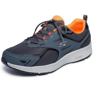 Skechers Men’s Go Run Consistent Air Cooled Foam Athletic Sneakers(Grey/Orange)