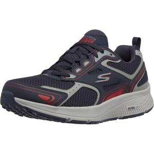 Skechers Men’s Go Run Consistent Air Cooled Foam Athletic Sneakers(Navy/Red)