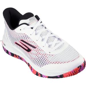 Skechers Mens Go Train Arch Fit Viper Court Pro – Pickleball(White/Hot Pink)
