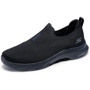 Skechers Mens Go Walk 7 Stretch Fit Slip-on(Black/Black)