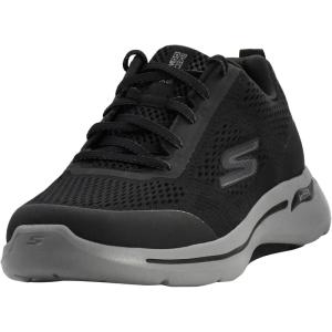 Skechers Mens Gowalk Arch Fit-Athletic Workout Walking Shoe with Air Cooled FoamSneaker(Black/Grey)