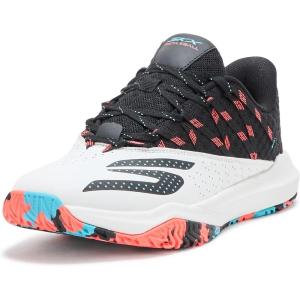 Skechers Men’s Hands-Free Slip-ins: Viper Court Rally Trainers(White/Pink/Light Blue)