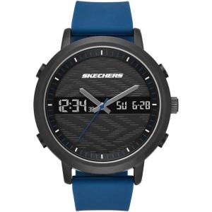 Skechers Men’s Lawndale Analog-Digital Chronograph Watch, Color: Black, Navy (Model: SR5072)