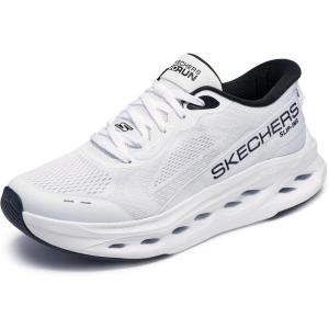 Skechers Mens Max Cushioning Glide Step Advert Hands Free Slip-ins(White/Black)