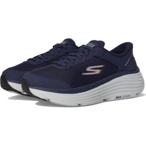 Skechers Mens Men’s Hands Free Slip-ins Max Cushioning Endeavour – Cardova Sneaker(Navy/Orange)
