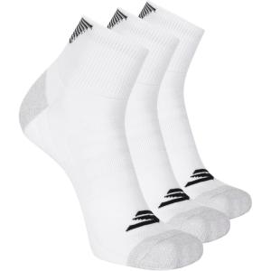 Skechers Men’s Performance Golf Quarter Crew Socks (3-Pack)(White)