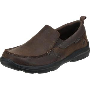 Skechers Men’s Relaxed Fit: Harper – Forde Slip-On Loafer(Dark Brown)