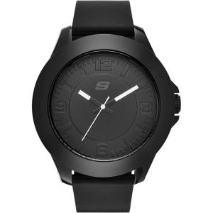 Skechers Men’s Rosencrans Quartz Three-Hand Watch, Color: Black (Model: SR5008)