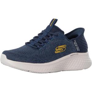 Skechers Mens Skech-lite Pro Primebase Hands Free Slip-in(Navy/Lime)