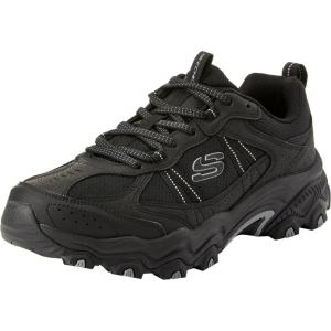 Skechers Men’s Stamina Upper Stitch Sneakers(Black)