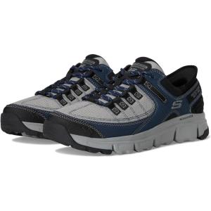 Skechers Men’s Summits Slip-On Sneakers(Gray/Navy)