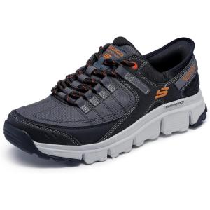 Skechers Men’s Summits Slip-On Sneakers(Gray/Orange)
