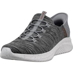 Skechers Men’s Ultra Flex 3.0 Right Away Hands Free Slip-in Sneaker(Charcoal/Orange)