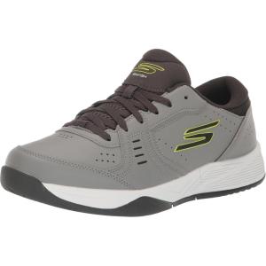 Skechers Mens Viper Court Smash Pickleball(Grey/Lime)
