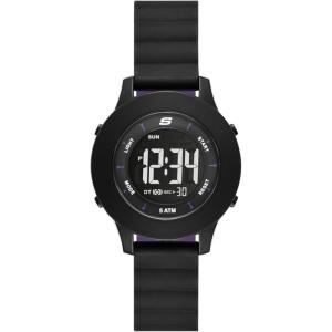 Skechers Rosencrans Silicone Digital Watch for Women(Black Slip-ins)
