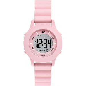 Skechers Rosencrans Silicone Digital Watch for Women(Pink Slip-ins)